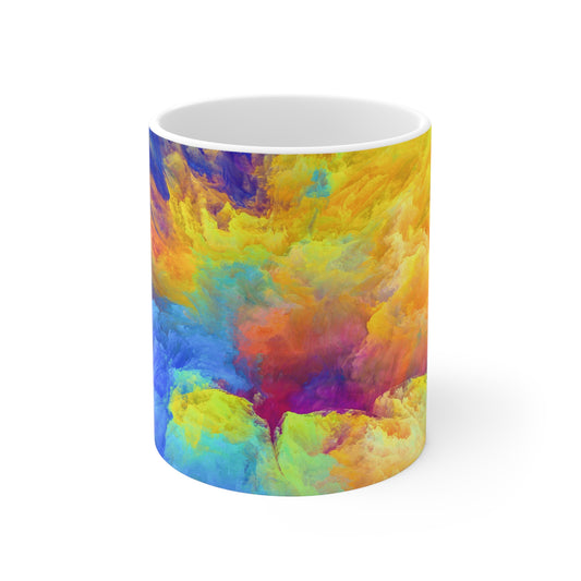 Enredos vibrantes - La taza de cerámica alienígena 11oz