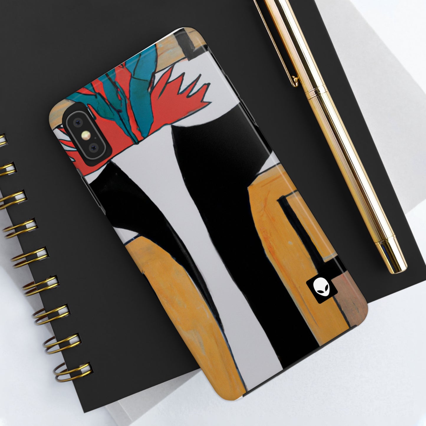 "Explorando el equilibrio y los patrones en el arte abstracto" - The Alien Tough Phone Cases