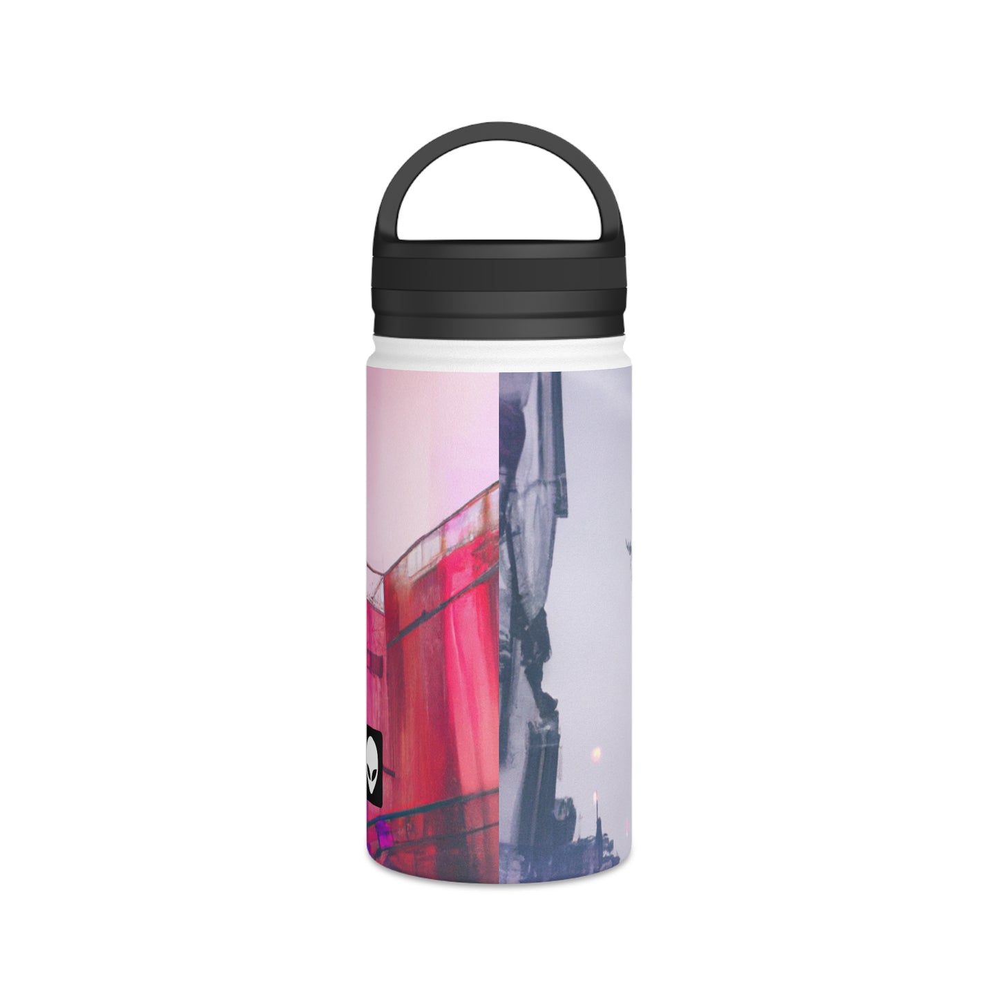 "Exploring Photographs in Color" - The Alien Stainless Steel Water Bottle, Handle Lid