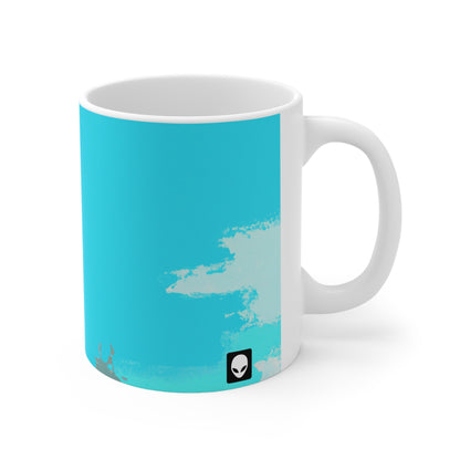 "A Breezy Skyscape: A Combination of Tradition and Modernity" - The Alien Ceramic Mug 11 oz