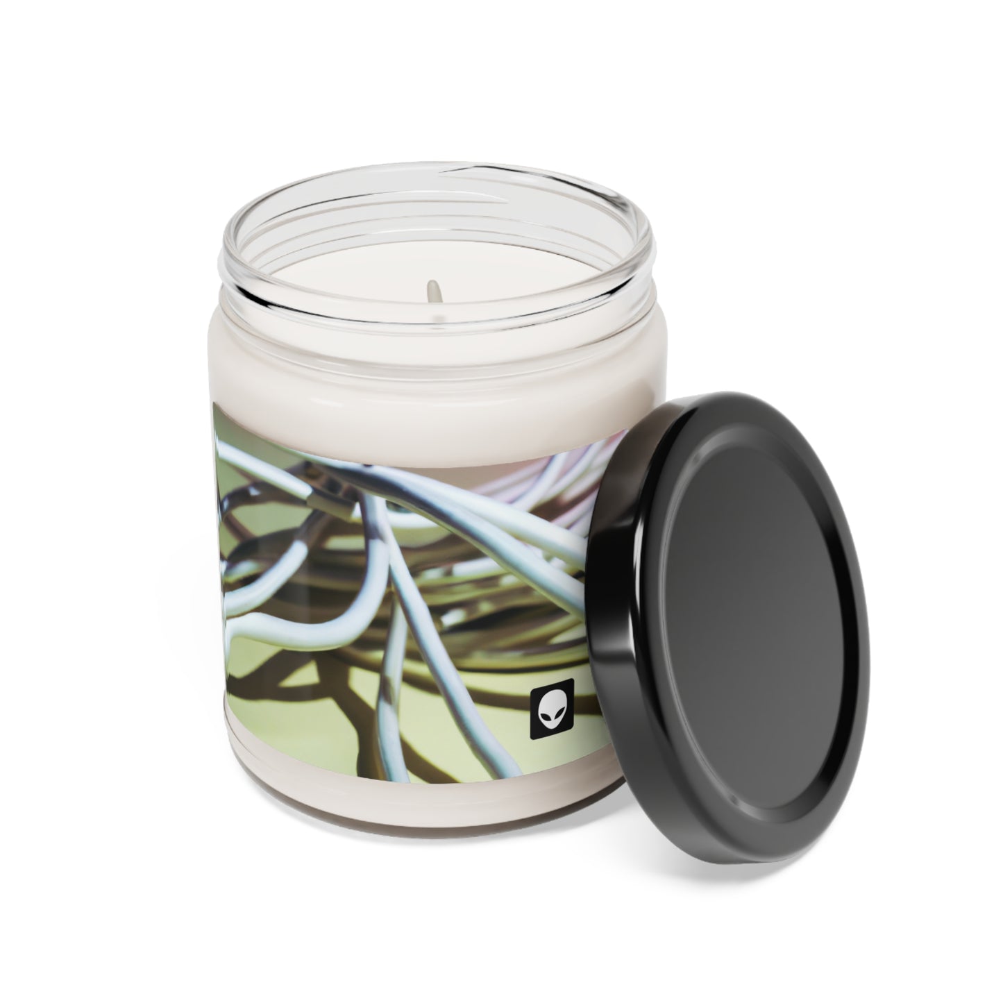 "Abstract Artistry: Constructing Emotion from Common Objects" - The Alien Eco-friendly Soy Candle