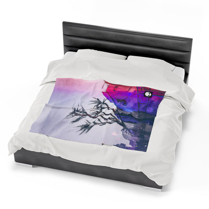 "Exploring Photographs in Color" - The Alien Velveteen Plush Blanket