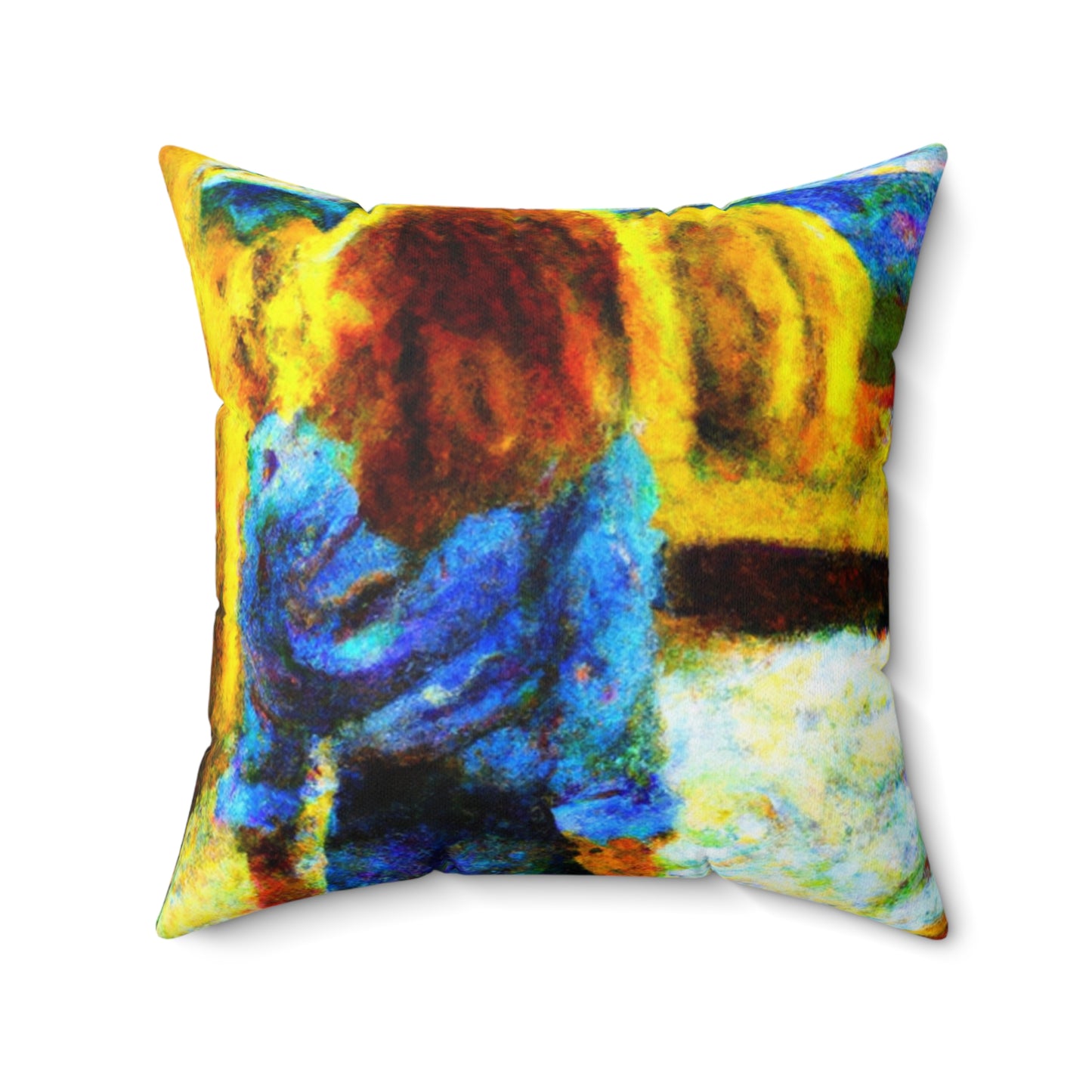 "A lo largo de las orillas del río de los dolores" - The Alien Square Pillow