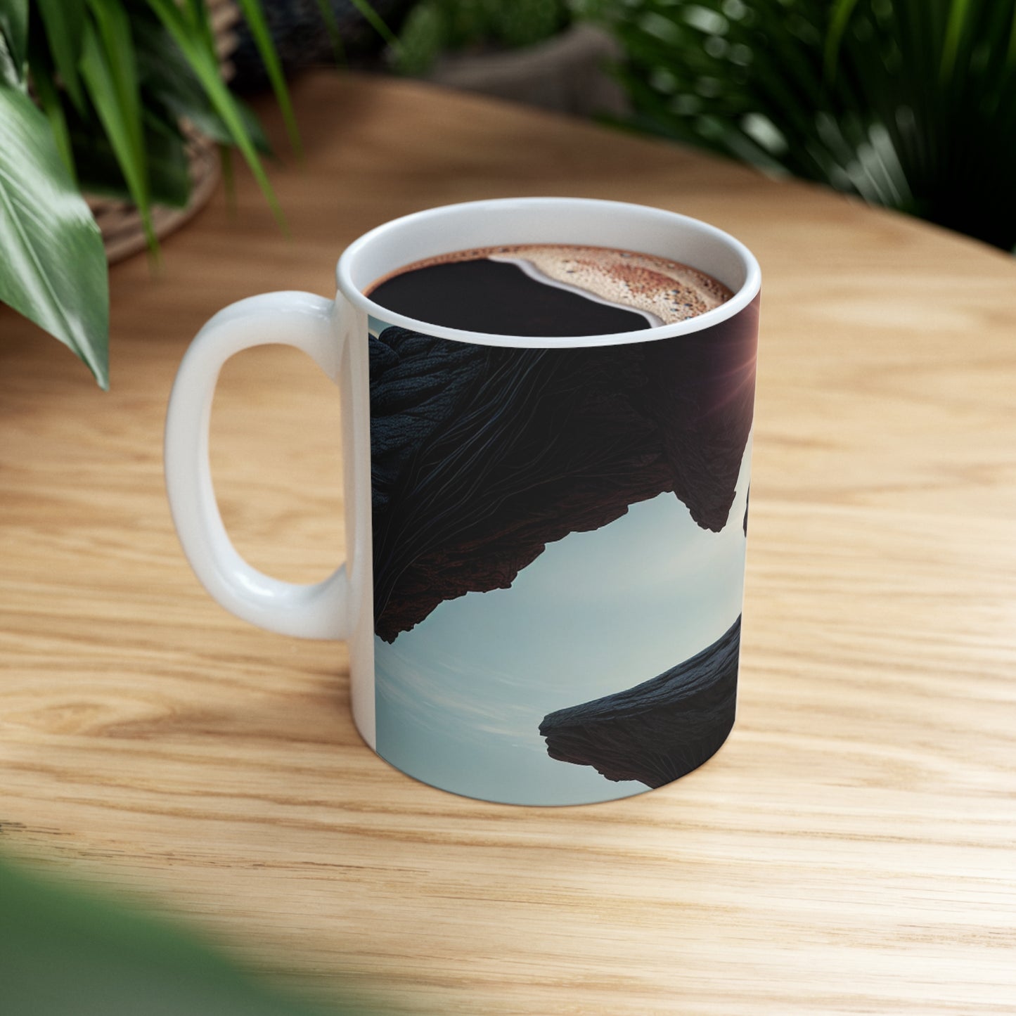 "Alien Landscape Odyssey" - The Alien Ceramic Mug 11 oz