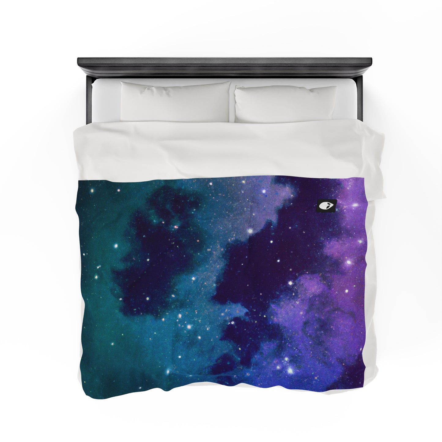 "Midnight Celestial Symphony" - The Alien Velveteen Plush Blanket