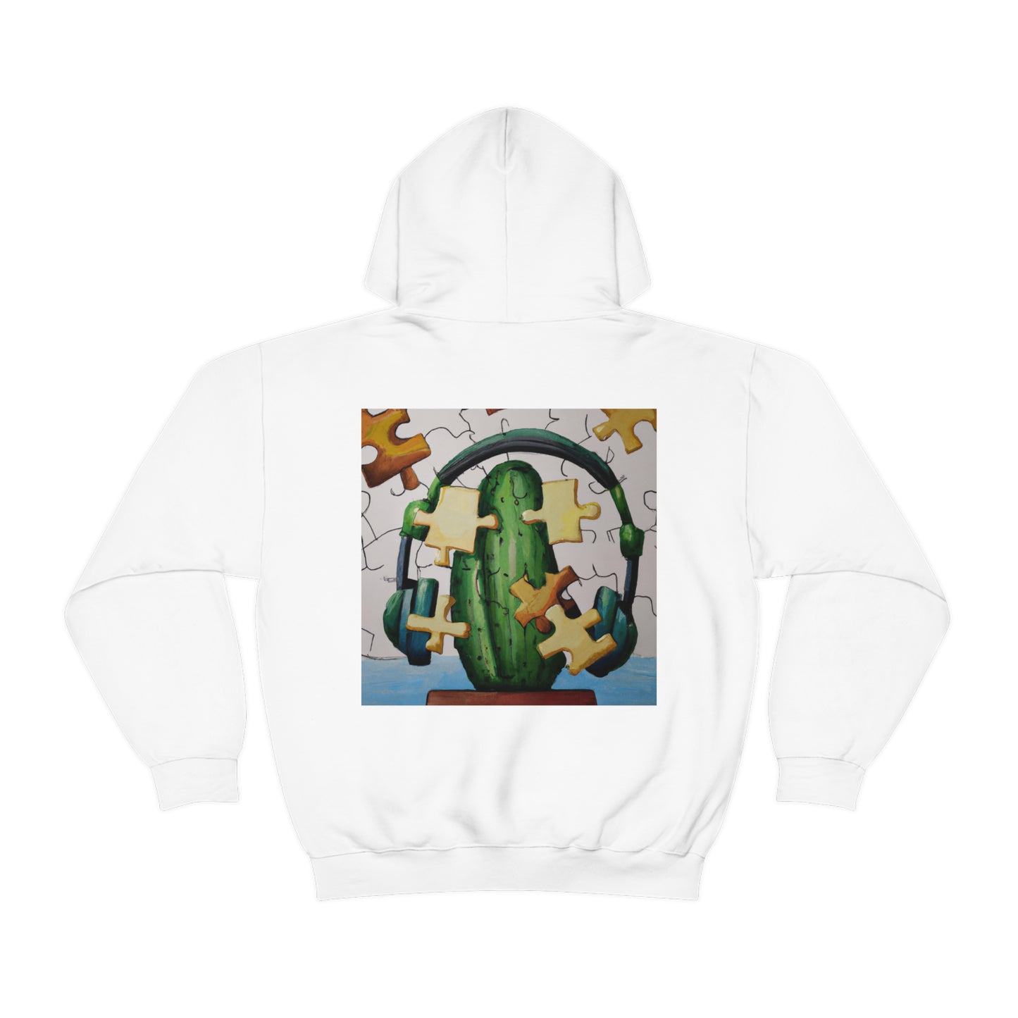 "Cactified Puzzle Time" - La sudadera con capucha unisex alienígena