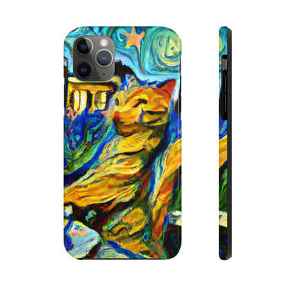 "Un gato entre las hojas de té celestiales" - The Alien Tough Phone Cases