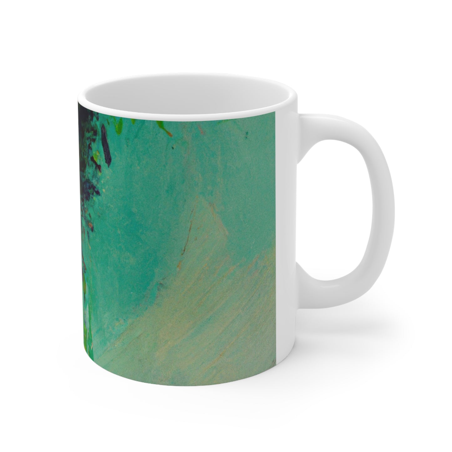 "Un día de verano perezoso: una oda abstracta" - Taza de cerámica The Alien 11 oz