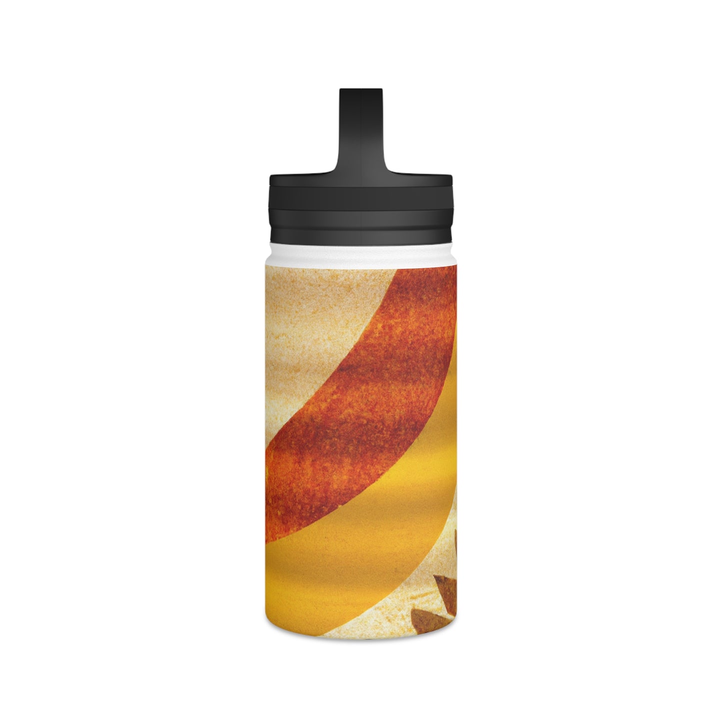 "A Natural Mosaic: Shapes and Colors from the Earth" - The Alien Stainless Steel Water Bottle, Handle Lid