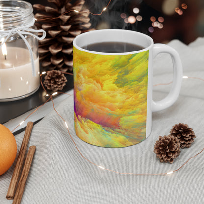 Vibrant Tangles - The Alien Ceramic Mug 11oz