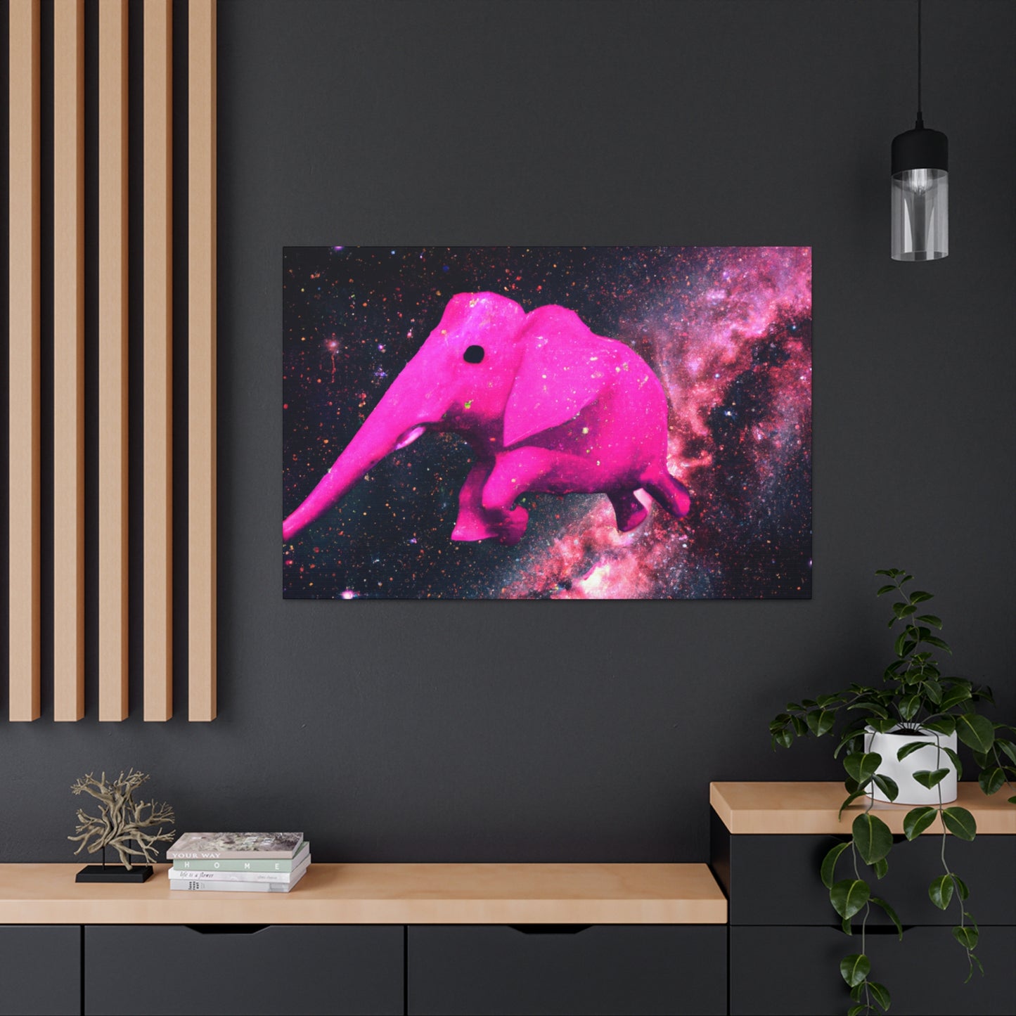 "Exploración majestuosa del elefante rosa" - The Alien Canva