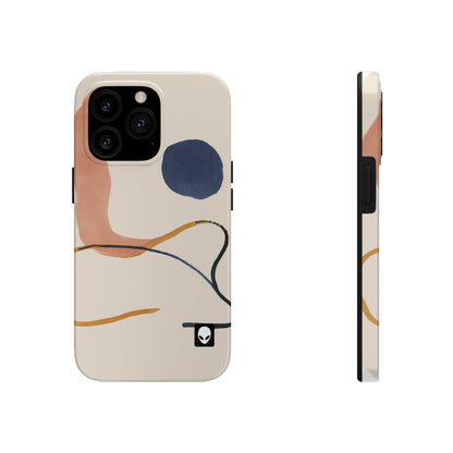 "Geometric Contrast: Exploring Color Through Geometry" - The Alien Tough Phone Cases