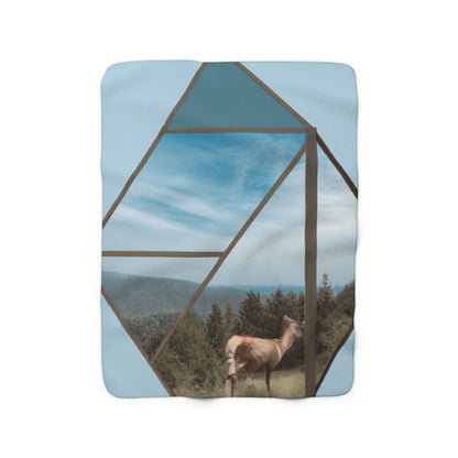 "Dreamscapes: An Everyday Art Collage" - The Alien Sherpa Fleece Blanket