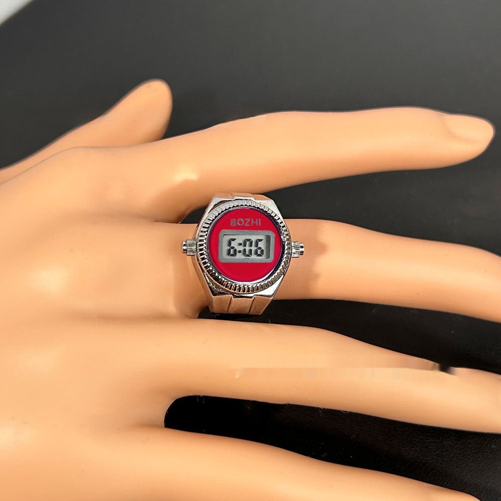 Damenmode Elektronische Uhr Mini-Ringuhr