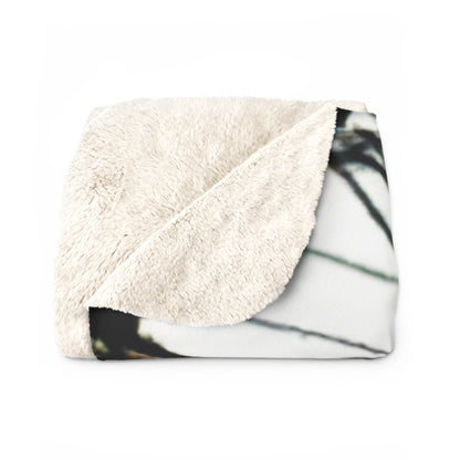 "A Light and Shadow Illumination" - The Alien Sherpa Fleece Blanket