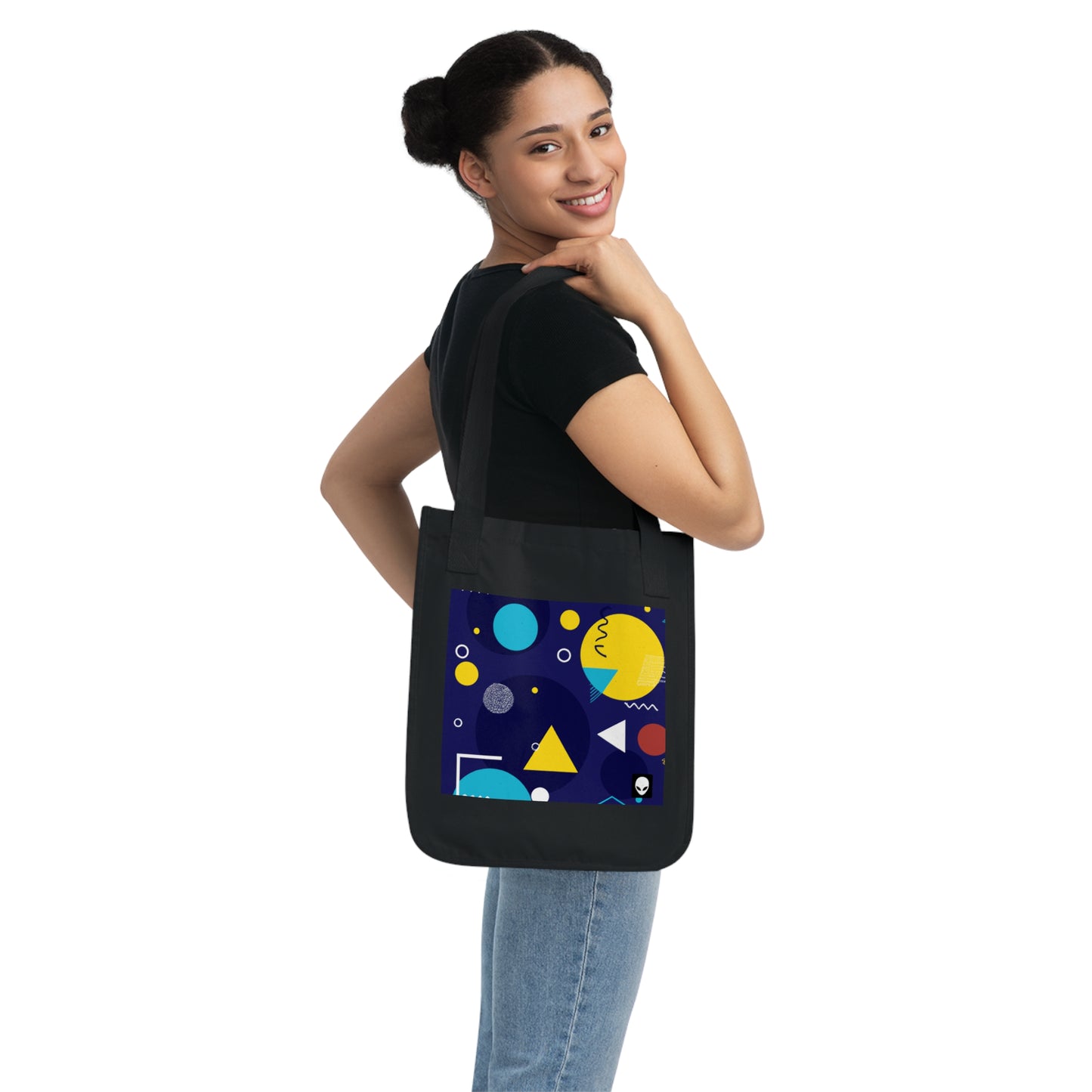 "Fusión geométrica: llevando su visión a la vida colorida" - The Alien Eco-friendly Tote Bag