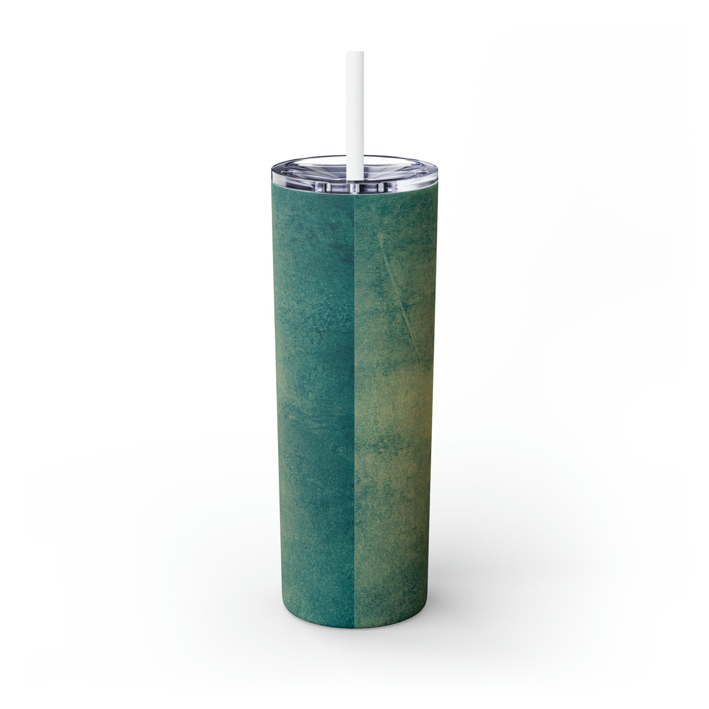 Metallic Marquetry - The Alien Maars® Skinny Tumbler with Straw 20oz