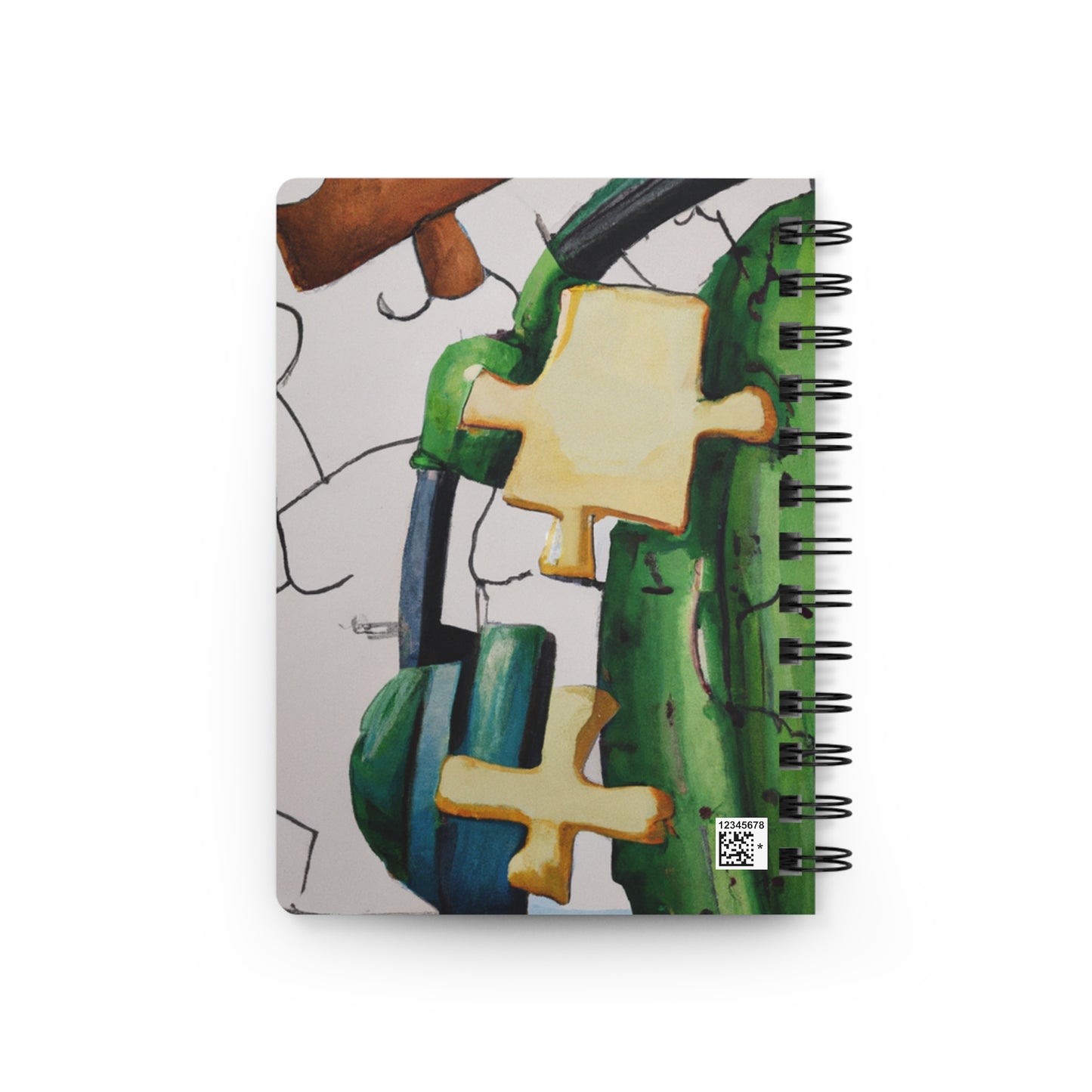 "Cactified Puzzle Time" - The Alien Spiral Bound Journal