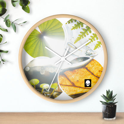 "El esplendor de la Tierra: un colorido collage de maravillas naturales" - El reloj de pared alienígena