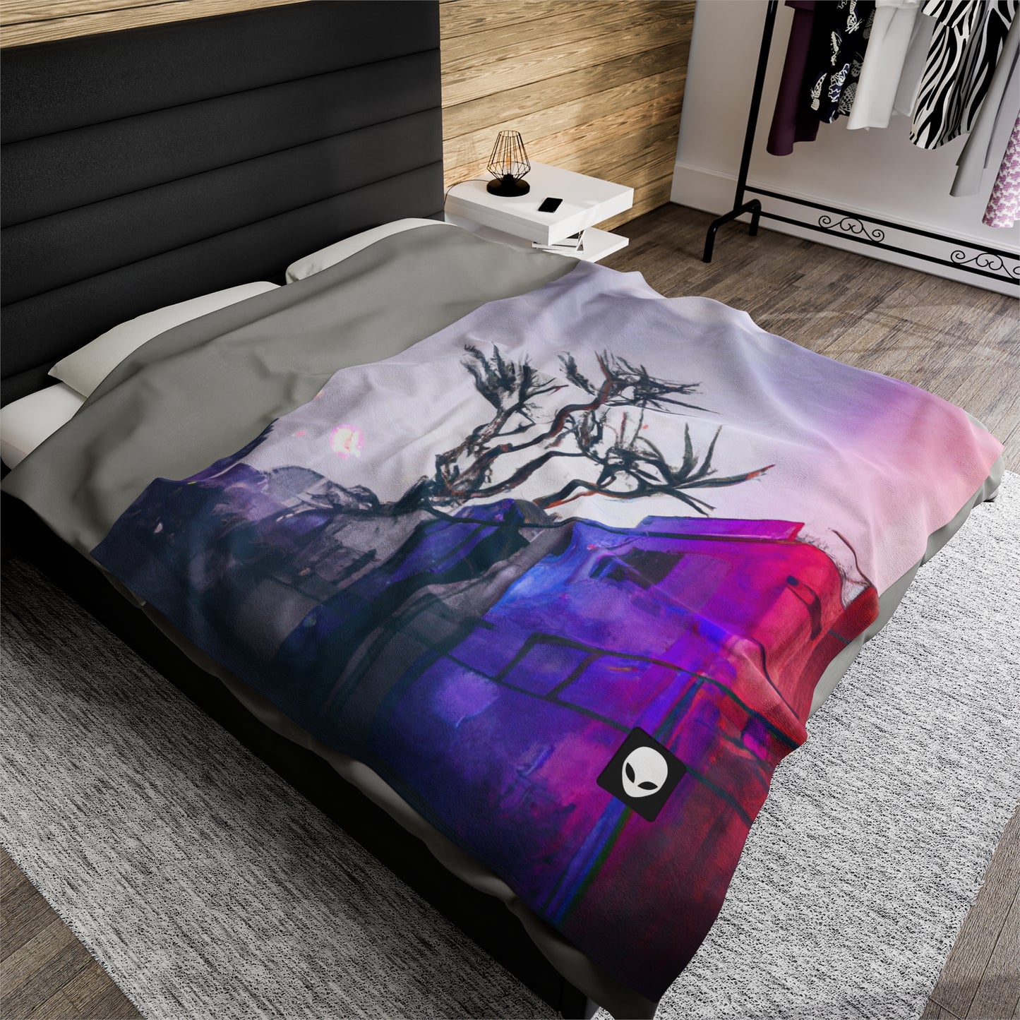 "Exploring Photographs in Color" - The Alien Velveteen Plush Blanket