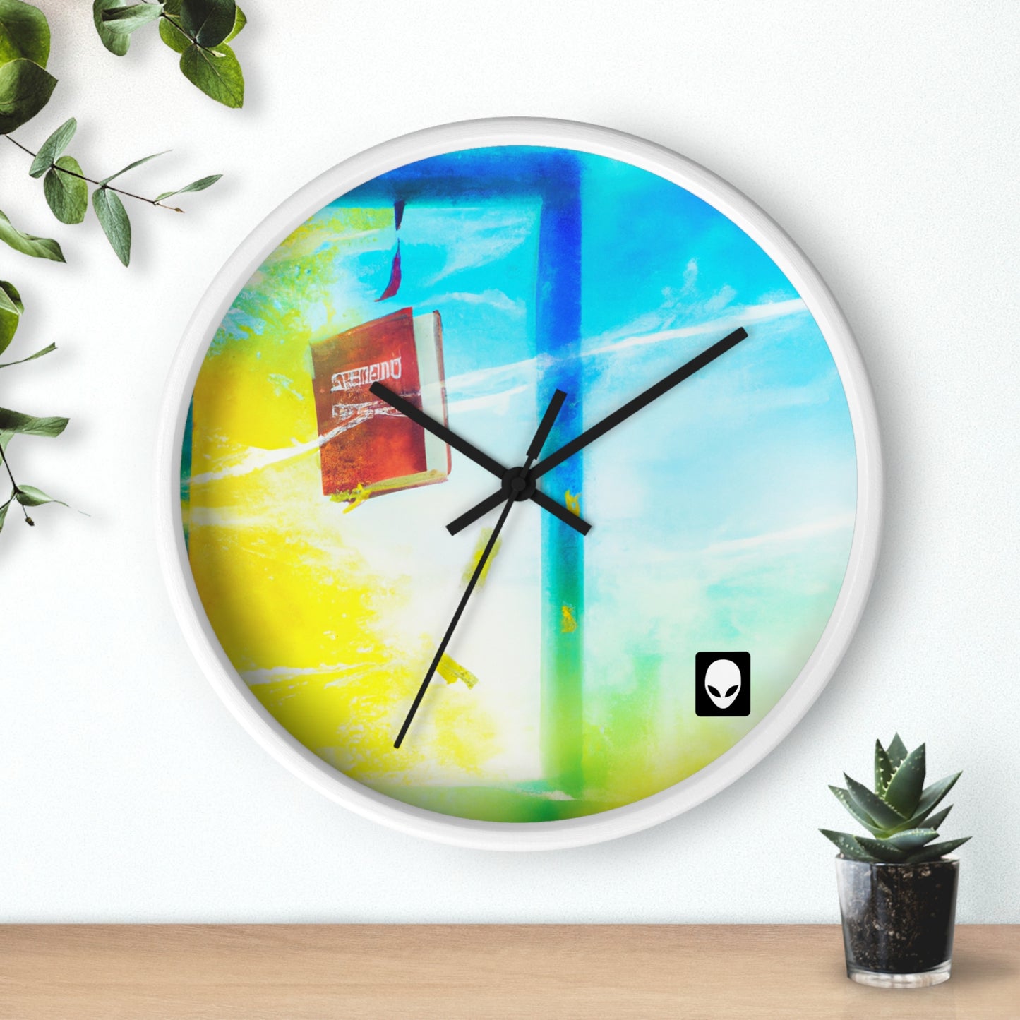 "Explorando mi mundo a través del arte: capturando los recuerdos de los lugares visitados" - The Alien Wall Clock