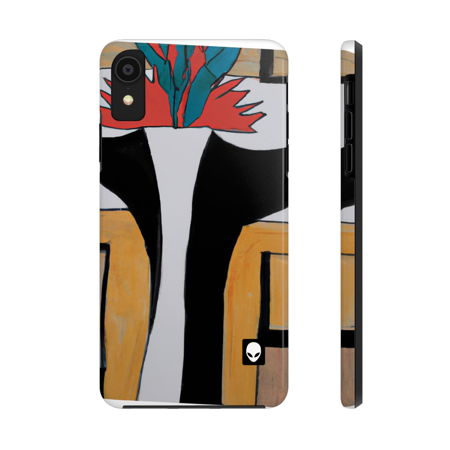 "Explorando el equilibrio y los patrones en el arte abstracto" - The Alien Tough Phone Cases