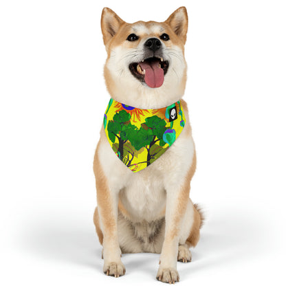 "Collision of Nature's Beauty" - The Alien Pet Bandana Collar