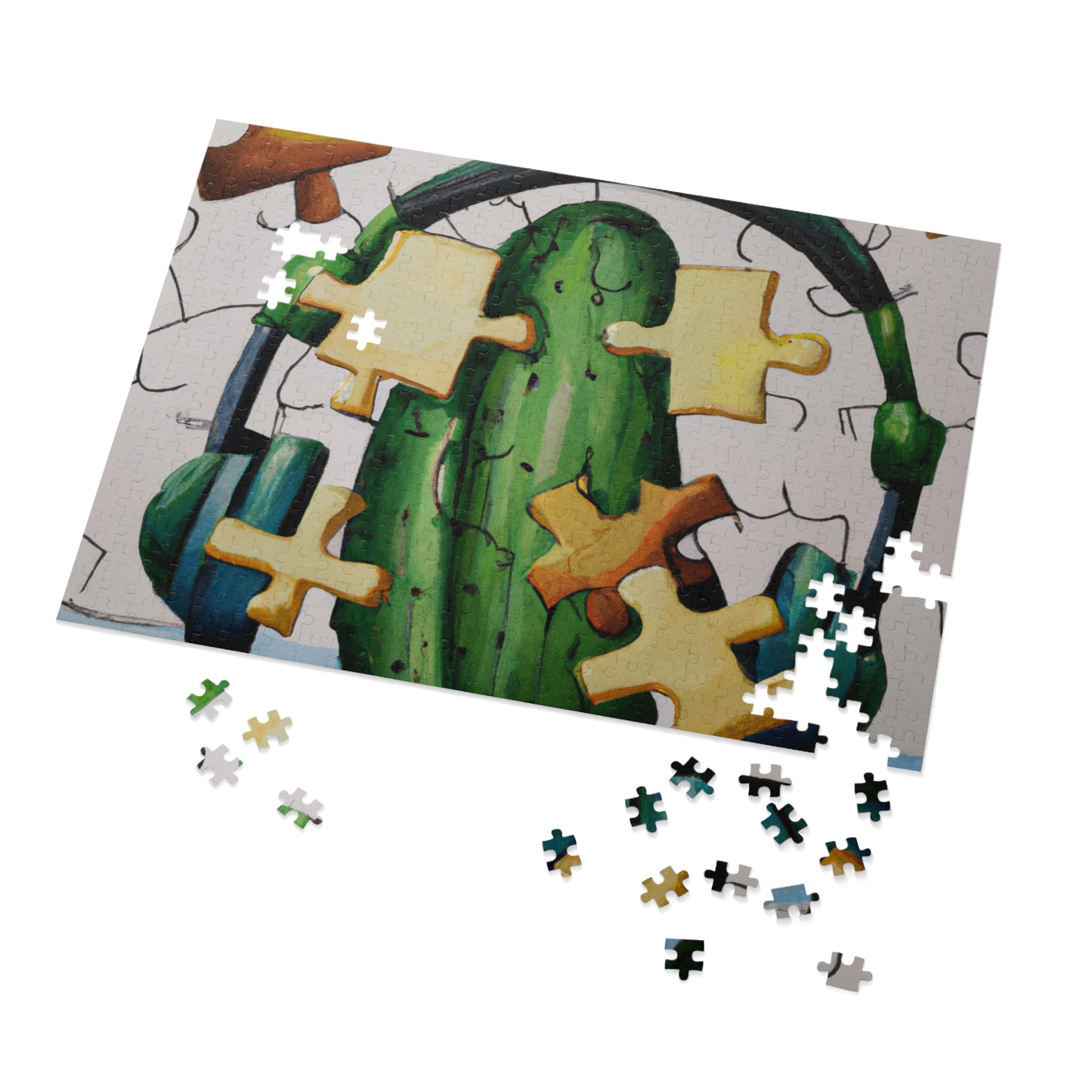 "Cactified Puzzle Time" - The Alien Jigsaw Puzzle