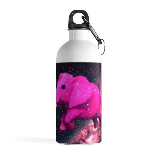 "Majestic Pinkelephant Exploration" - The Alien Stainless Steel Water Bottle