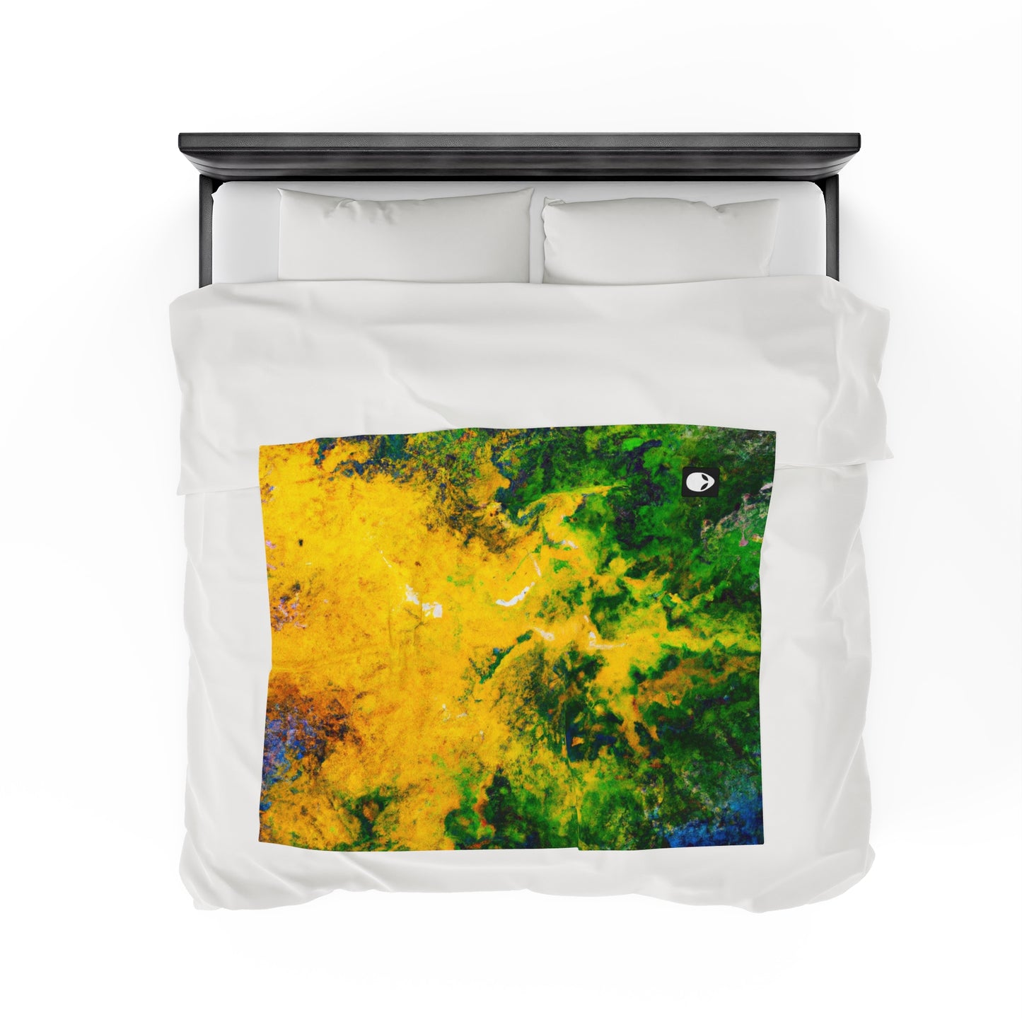 "Exploring Colorful Textures" - The Alien Velveteen Plush Blanket