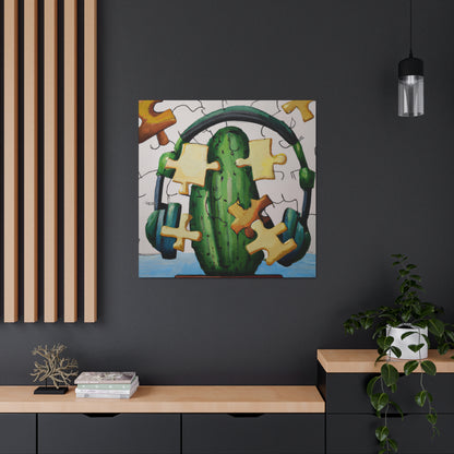 "Tiempo de rompecabezas cactificado" - The Alien Canva