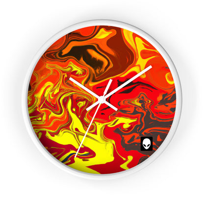 "Abstract Energy in Motion" - The Alien Wall Clock