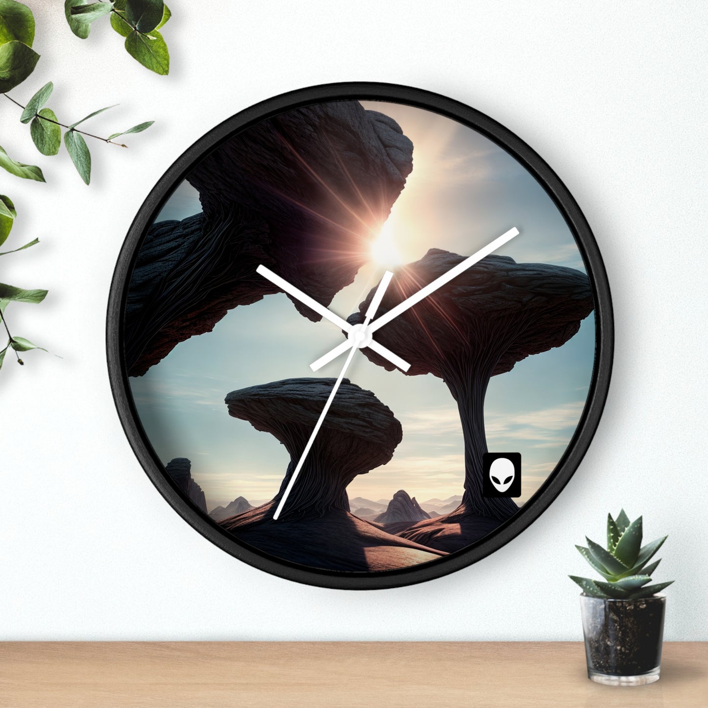 "Alien Landscape Odyssey" - El reloj de pared alienígena