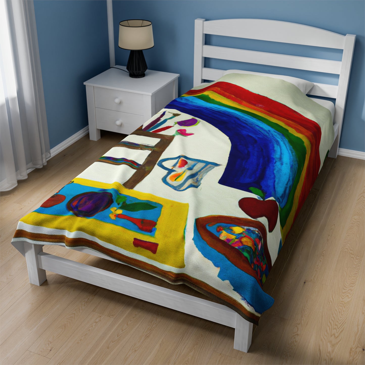 "A Fanciful Rainbow of Possibilities" - The Alien Velveteen Plush Blanket