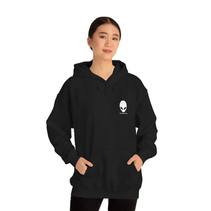 "Building an Online Identity: A Social Media Collage" - The Alien Unisex Hoodie