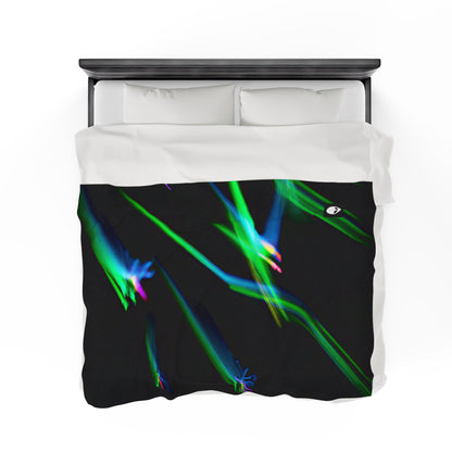 "Illuminated Splendor" - The Alien Velveteen Plush Blanket