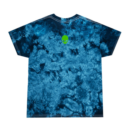 Signo del zodiaco Virgo: camiseta con efecto tie-dye alienígena, cristal