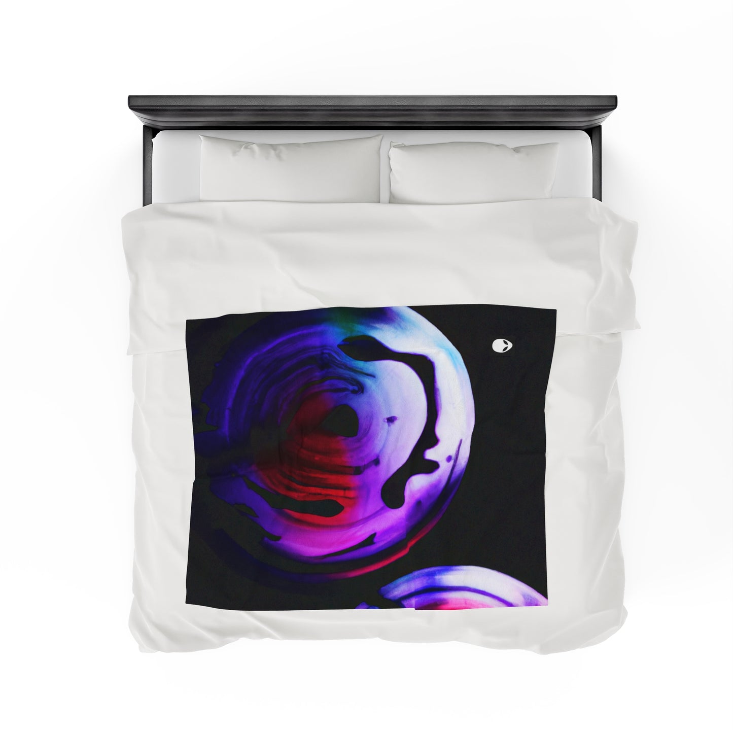 "Exploring Contrasts: A Colorful Dance of Luminance and Chromatic Aberration" - The Alien Velveteen Plush Blanket