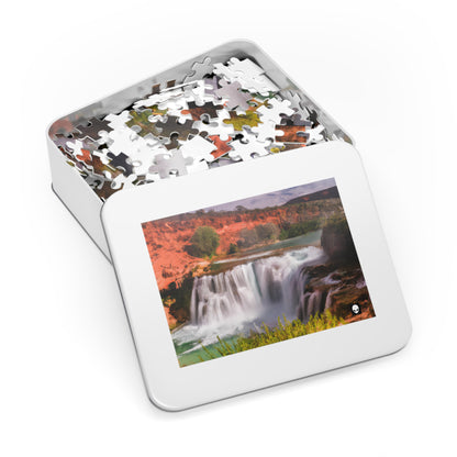 "Capturing Nature's Beauty: Crafting an Iconic Landscape in Vibrant Art" - The Alien Jigsaw Puzzle