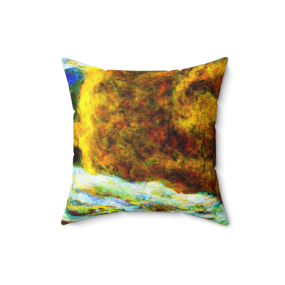 „Entlang der Flussufer des Leids“ – Das Alien Square Pillow