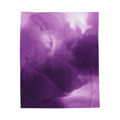 Pruple Smoke - The Alien Velveteen Plush Blanket