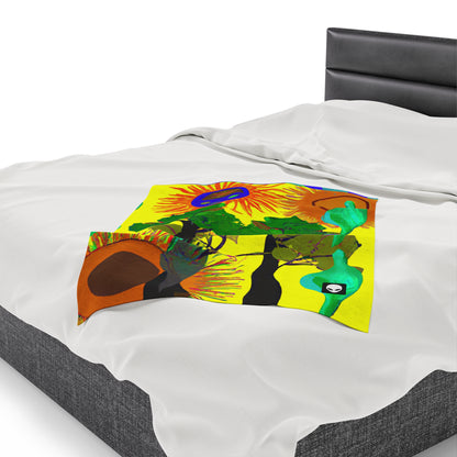 "Collision of Nature's Beauty" - The Alien Velveteen Plush Blanket