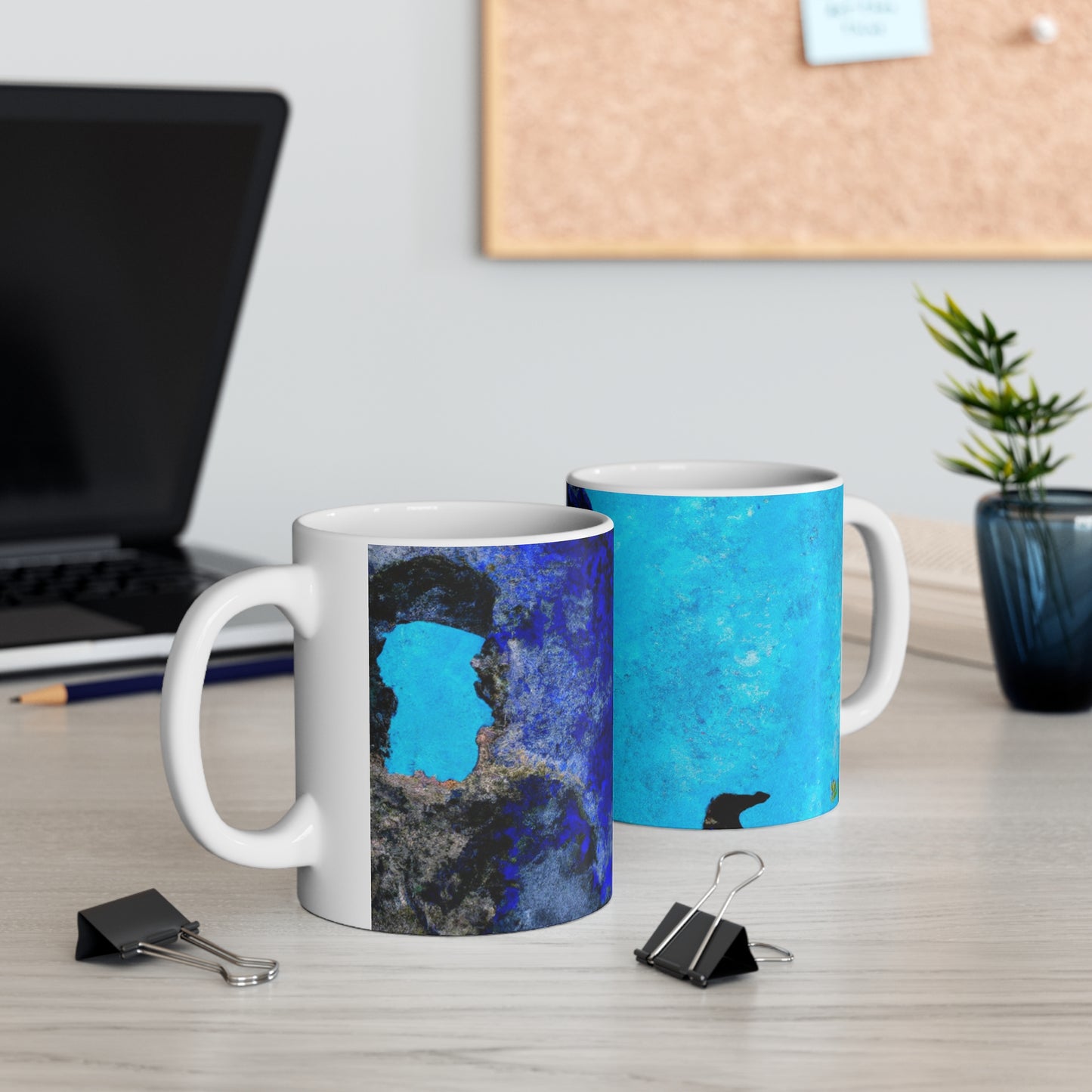 "Crow's Perch on a Waning Tower" - The Alien Ceramic Mug 11 oz