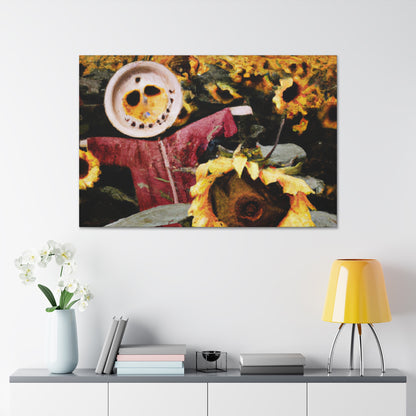 "Lone Sentry of the Sunflower Field" - The Alien Canva