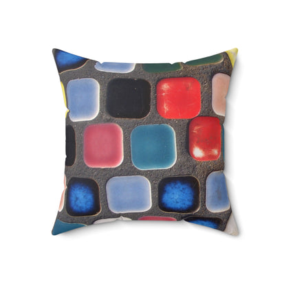 Whimsical Artistry - The Alien Spun Polyester Square Pillow