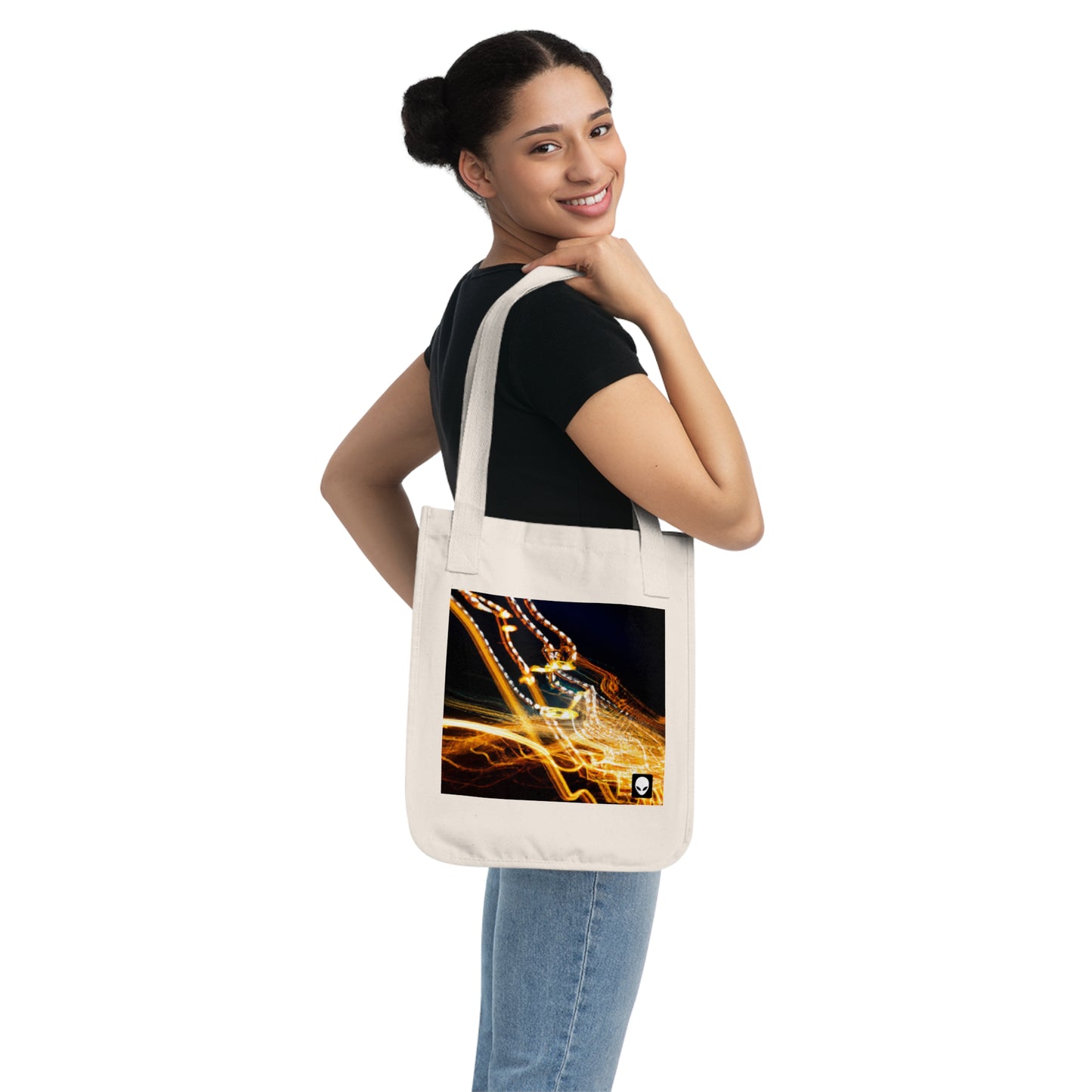 "Chaotic Disruption: An Abstract Exploration" - The Alien Eco-friendly Tote Bag