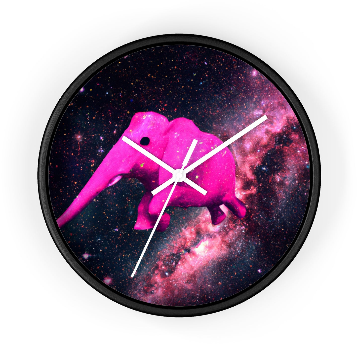 "Majestic Pinkelephant Exploration" - El reloj de pared alienígena