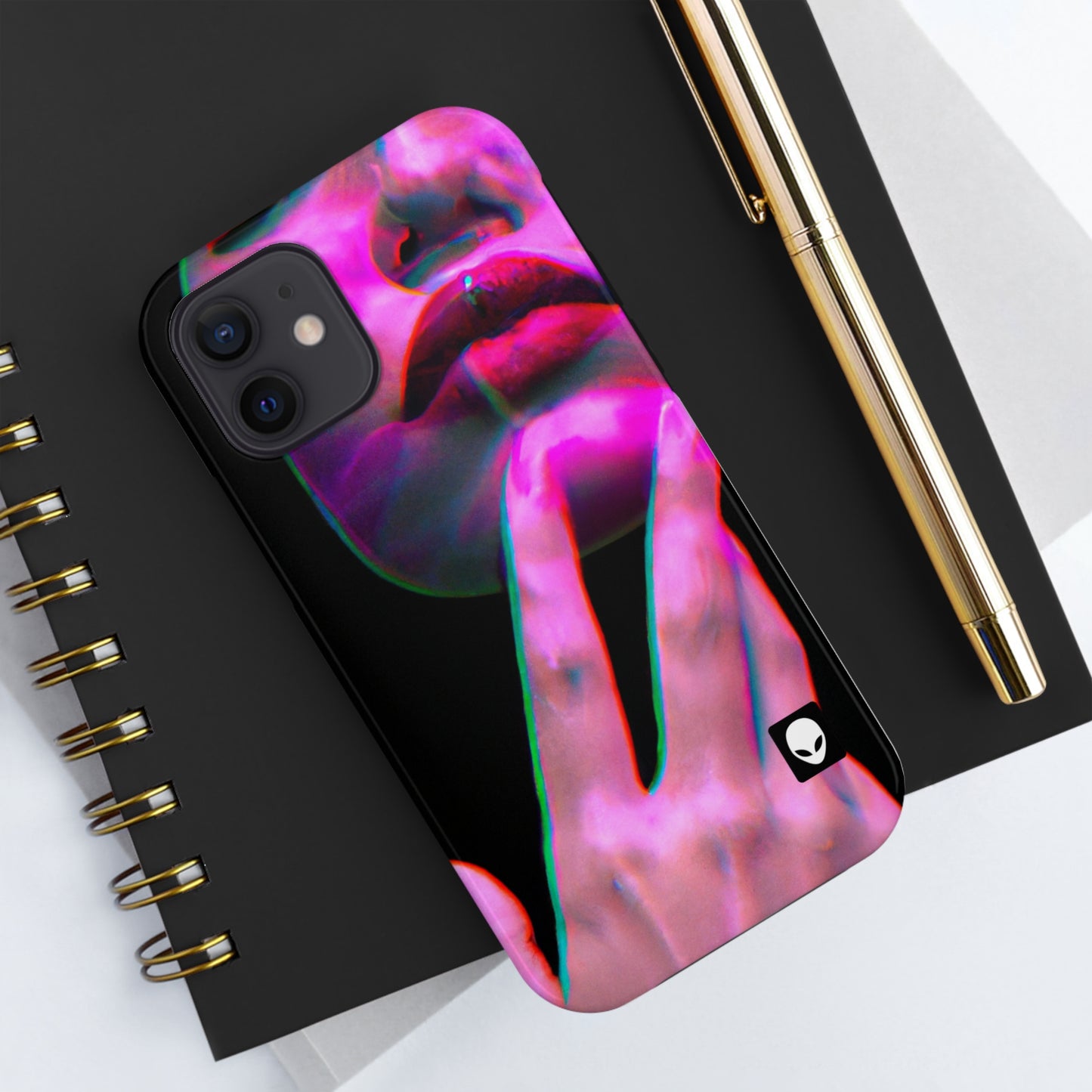 „Identität in der Abstraktion: Erforschung digitaler Selbstporträts“ – The Alien Tough Phone Cases