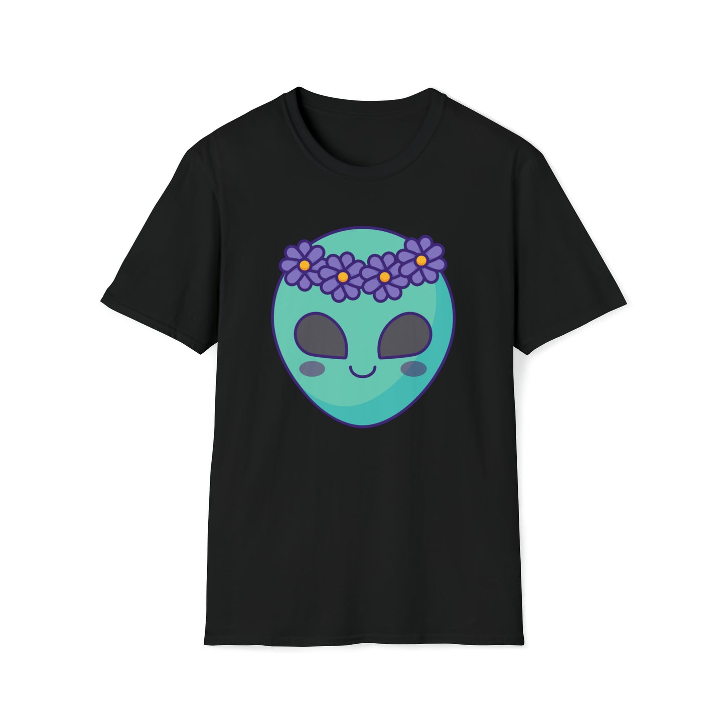 Starry Serenity – The Alien Unisex Softstyle T-Shirt