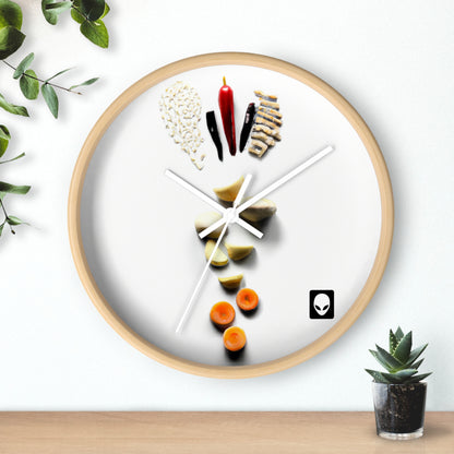 "Cocinando creatividad: arte de cocina de bricolaje" - El reloj de pared alienígena